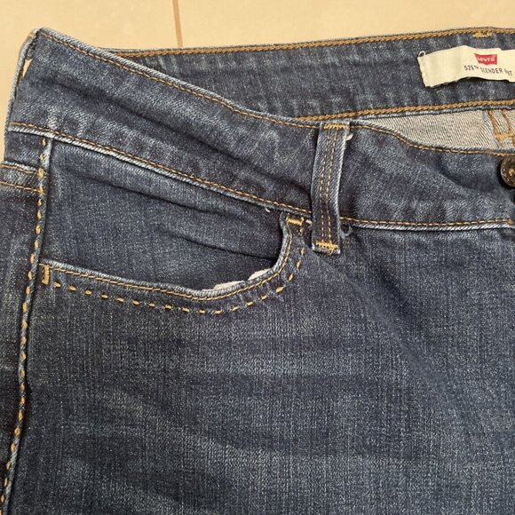 Levi's 526 Women Jeans Slender Bootcut Mid Rise Denim Size 16M Back Flap Pockets - Picture 8 of 16